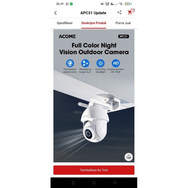 ACOME SMART CCTV APC31
