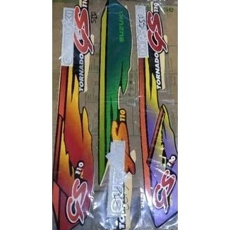 STRIPING STIKER LIST SUZUKI TORNADO GS 110 STIKER TORNADO 110 GS 1995 merah hijau ungu