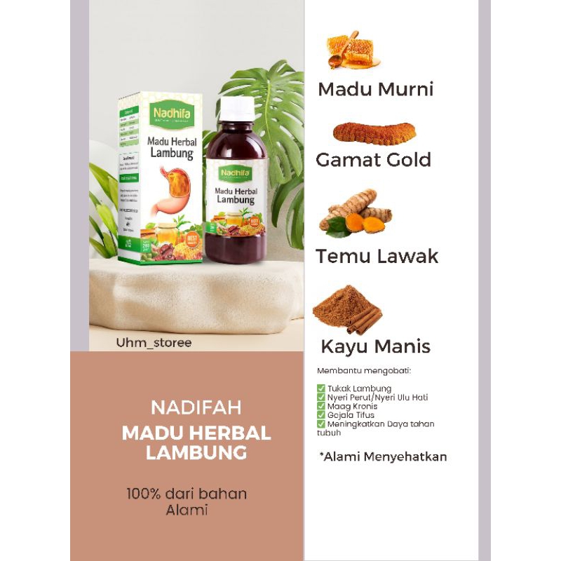 MADU SEHAT LAMBUNG-MADU HERBAL LAMBUNG SPESIAL ATASI MAAG -MADU HERBAL LAMBUNG NADHIFA HERBAL ATASI 