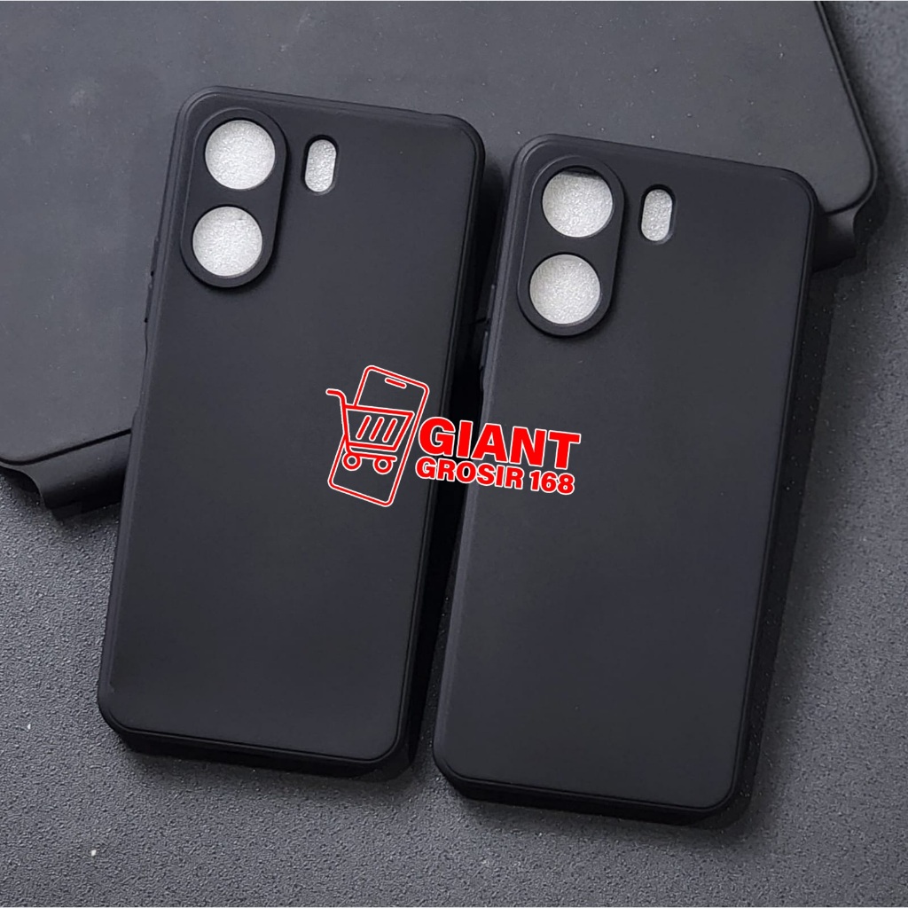 Redmi 13C Redmi 14C Case Macaron Black Silikon Matte Black Redmi 13C Redmi 14C