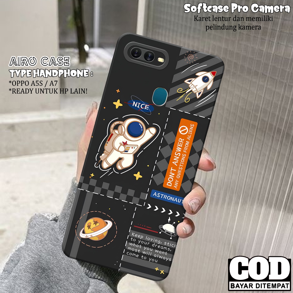 Case OPPO A5S/A7 Terbaru - Softcase OPPO A5S/A7 - Fashion Case ASTRONOT - Casing OPPO A5S/A7 - Softc