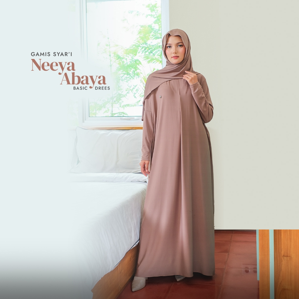 RnW | Neeya Abaya Dress - Gamis Abaya Syari Busui Friendly-4