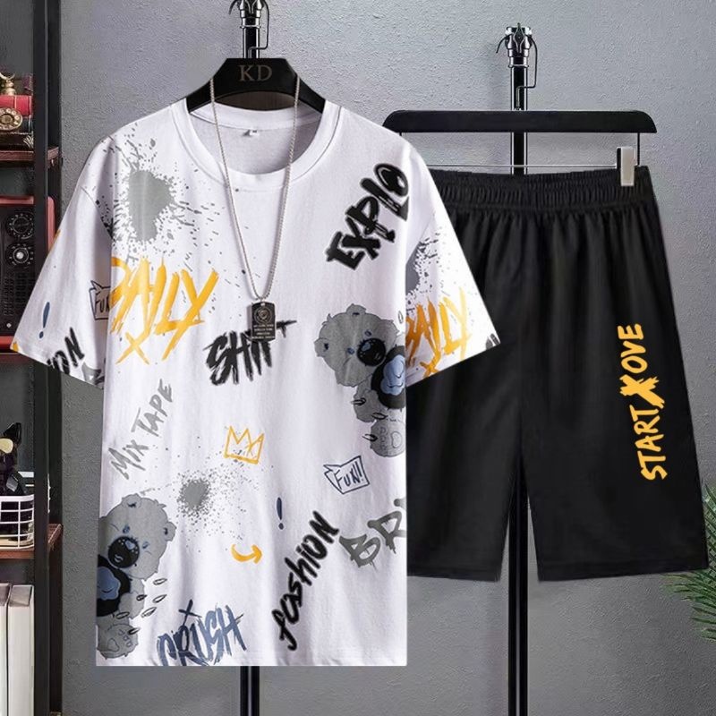 Baju Setelan Outfit Pria Kekinian 1 Set Lengkap Keren