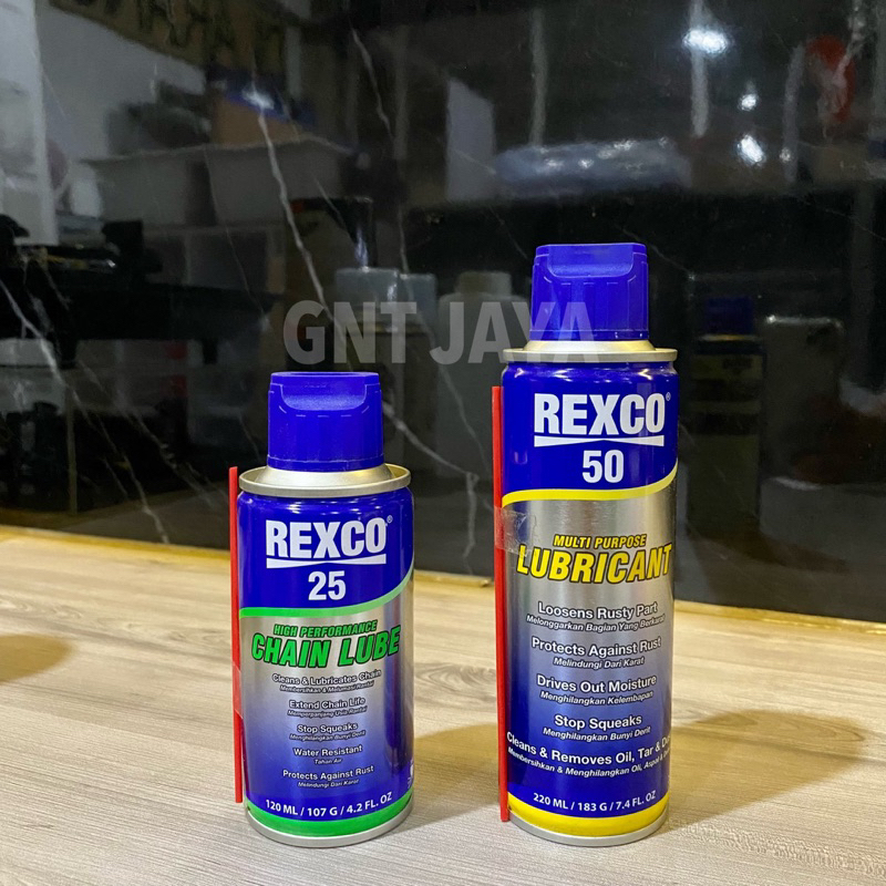 Rexco 50 220ml pelumas rantai melindungi aki dari proses oksidasi, menghilangkan kelembaban dari bes