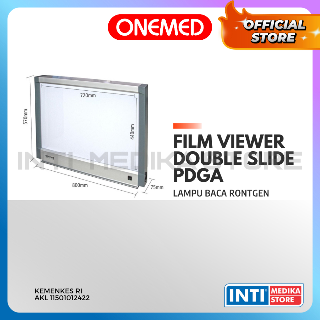 ONEMED - Film Viewer Double Superthin X Ray | Lampu Baca Rontgen