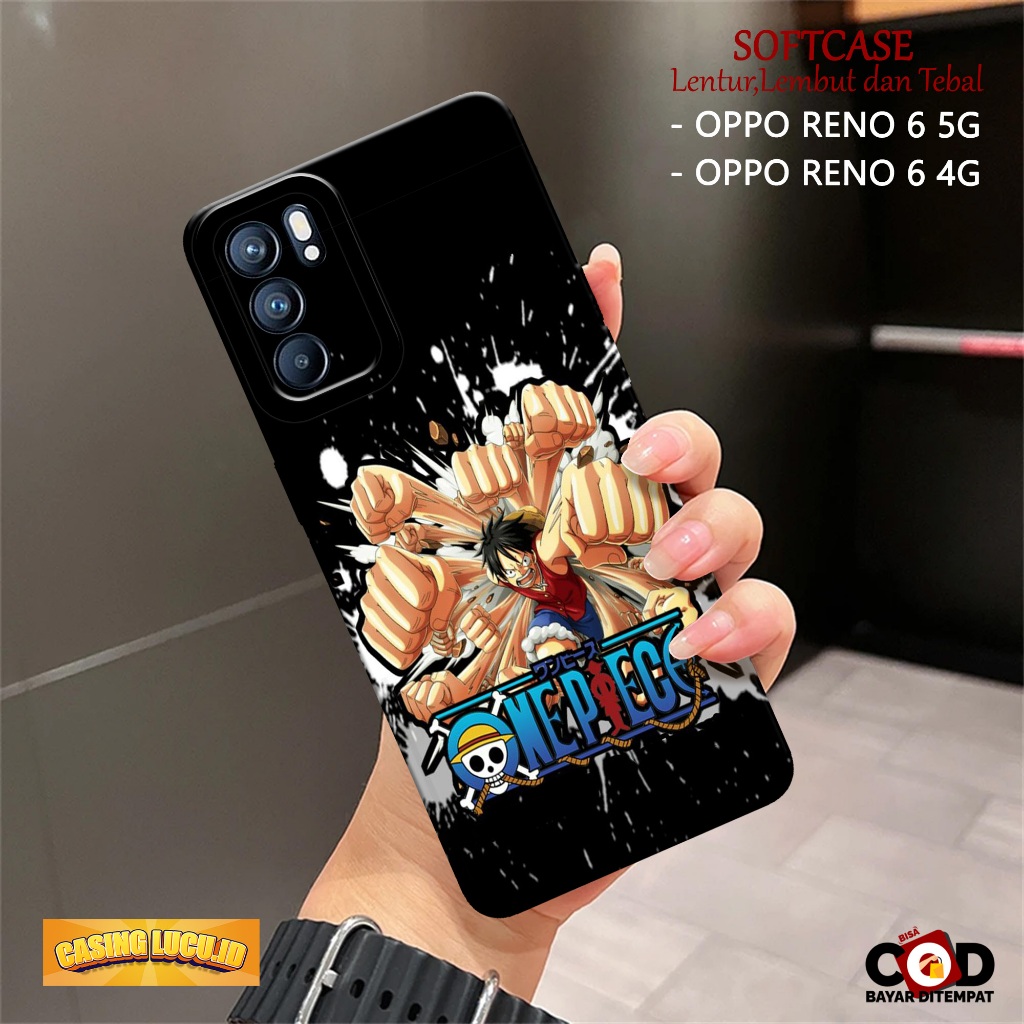 Case Hp OPPO RENO 6 5G / 6 4G - Fashion Case ANIME - Casing  OPPO RENO 6 5G / 6 4G - Softcase TPU Pr