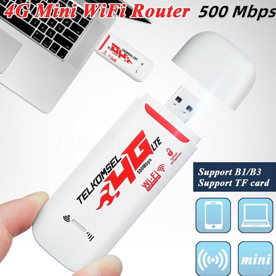 Bagus Banget 5Mbps 4G Portable Mobile WiFi USB Mobile WiFi Modem Kecepatan Tinggi untuk PC Laptop Ponsel