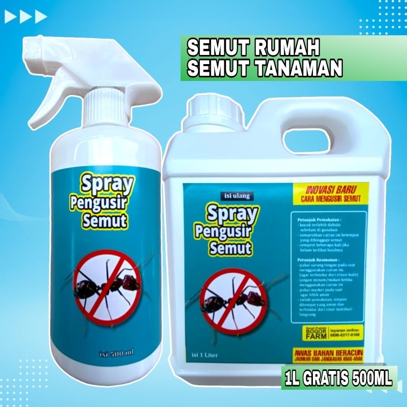 PENGUSIR SEMUT | PEMBASMI SEMUT | SEMUT RUMAH | SEMUT TANAMAN | 1 LITER GRATIS 500ML | 100% AMPUH | 