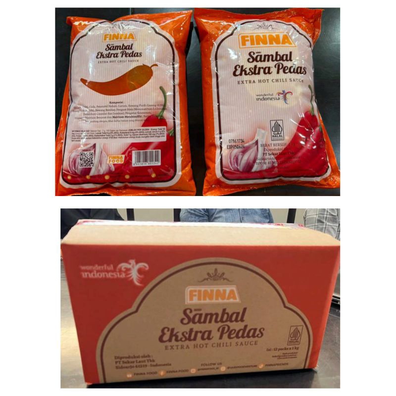 

Saos Finna Extra Pedas 1 kg original saos mie gacoan exp 2026