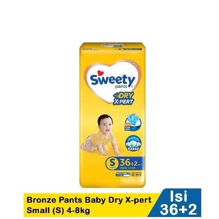 PAMPERS SWEETY UKURAN S & M II POPOK BAYI CELANA II