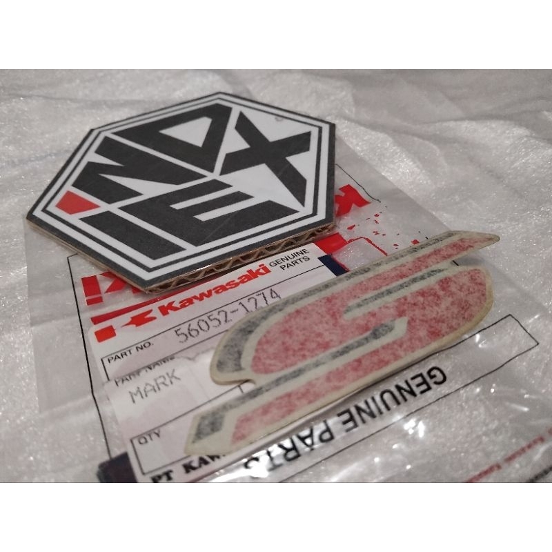 Sticker Stiker Bodi Belakang Logo S Ninja Kis 1997 Ninja S Original Kawasaki 56052-1274