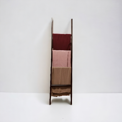 rak jilbab / rak hijab /rak kerudung / tangga hias  jati belanda / tangga dekorasi