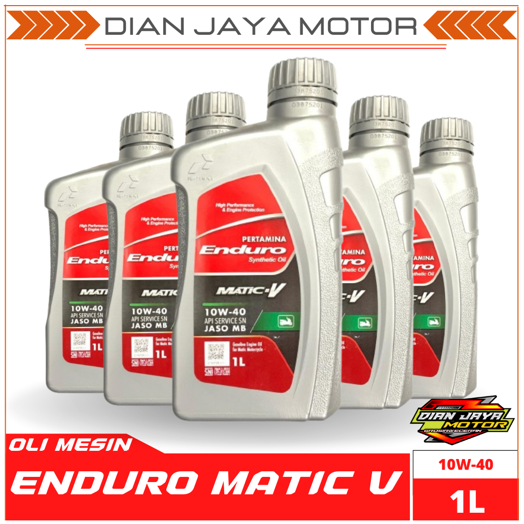 Enduro Matic V 10W-40 1Liter Oli Mesin Motor Matic Oli Mesin Enduro Matic V