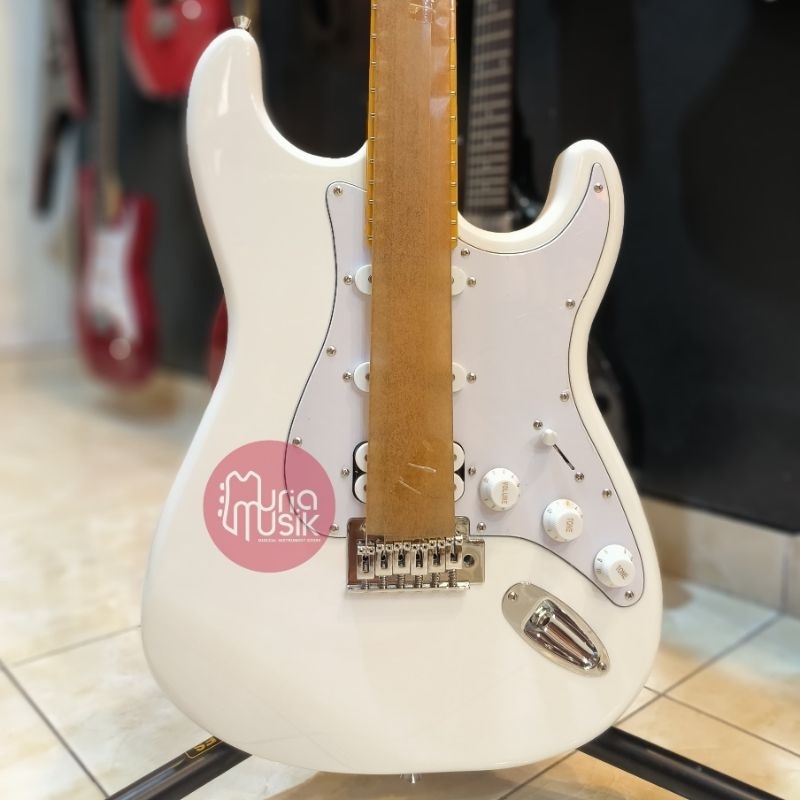 Gitar Elektrik Strato Gitar Listrik Scorpion Stratocaster DS120 WH Original