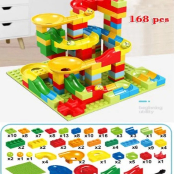 

- Anak VARIETY Mainan Block Puzzle 168 SLIDE Diskon DIY ~ Jual FUNNY pcs BLOCKS Bangunan