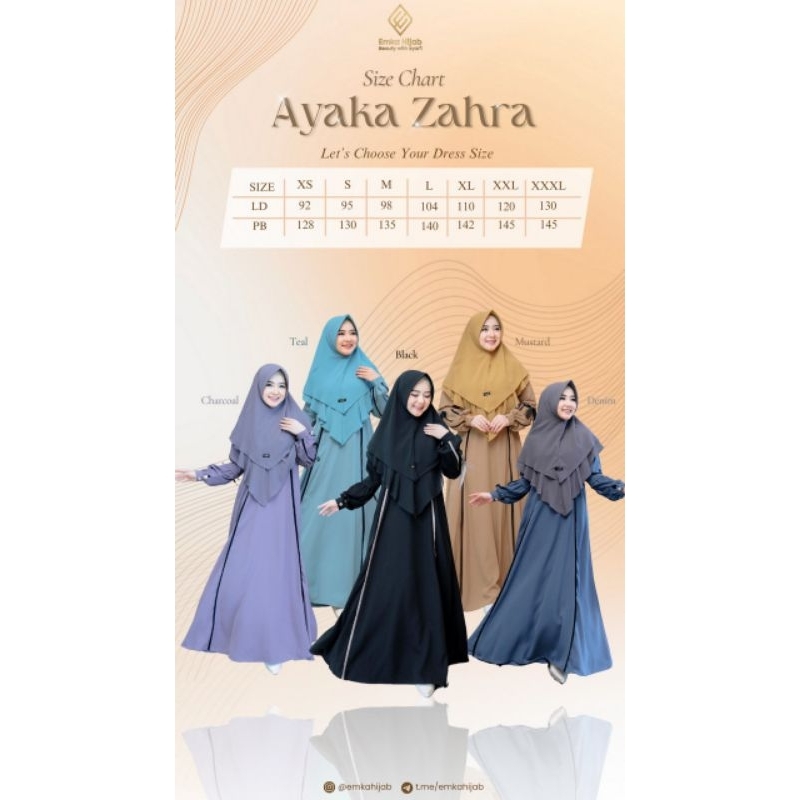 ayaka dress by emka/ gamis emka hijab/dress teebaru/ baju kekinian terbaru 2024