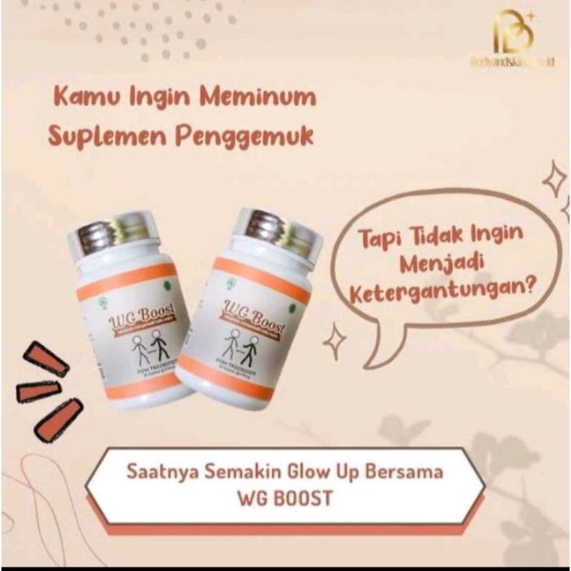 WG BOOST OBAT PENGGEMUK BADAN TERBAIK 100% ORIGINAL