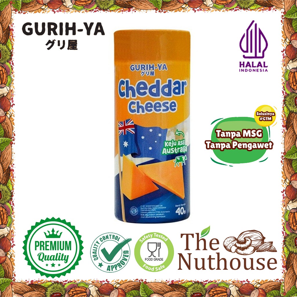 

GURIH YA BOTOL Cheedar Cheese Powder Bottle / Bubuk Keju Botol 40gr [HALAL]
