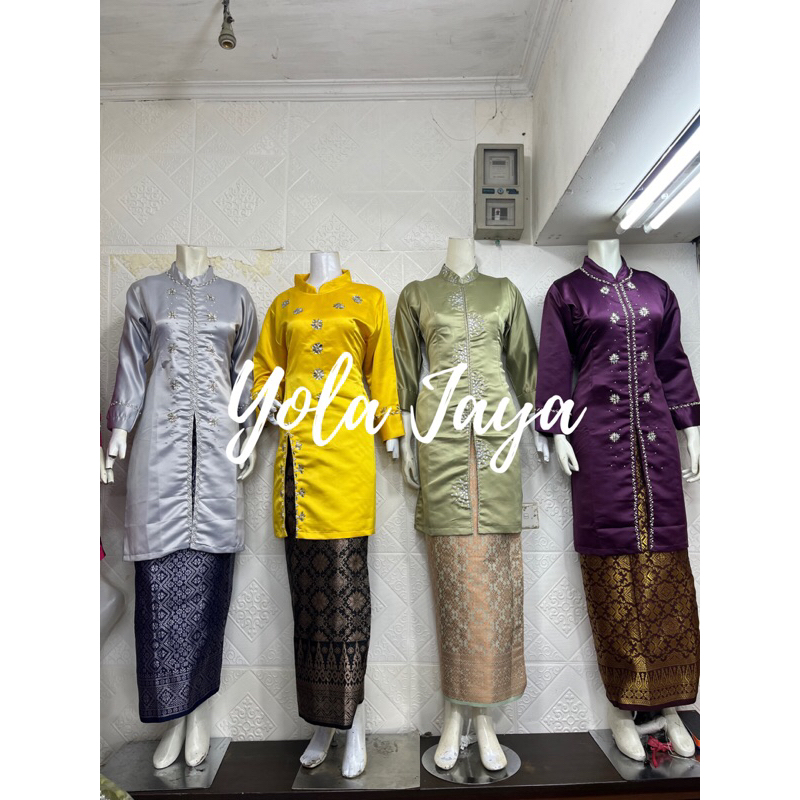 Baju Satin Bridal Payet Tabur