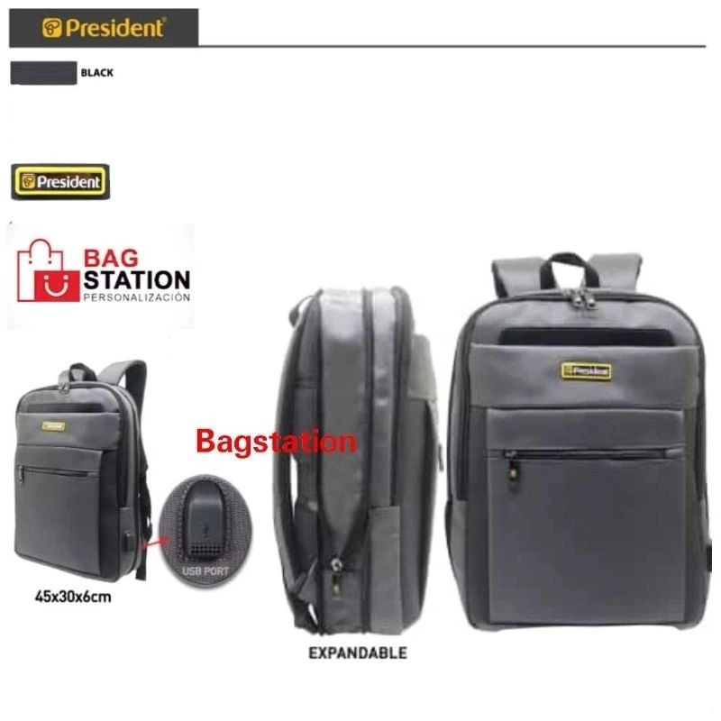 BACKPACK PRESIDENT USB SLIM ORIGINAL TAS RANSEL PRESIDENT USB SLIM ORIGINAL TAS PUNGGUNG TAS PRIA WA
