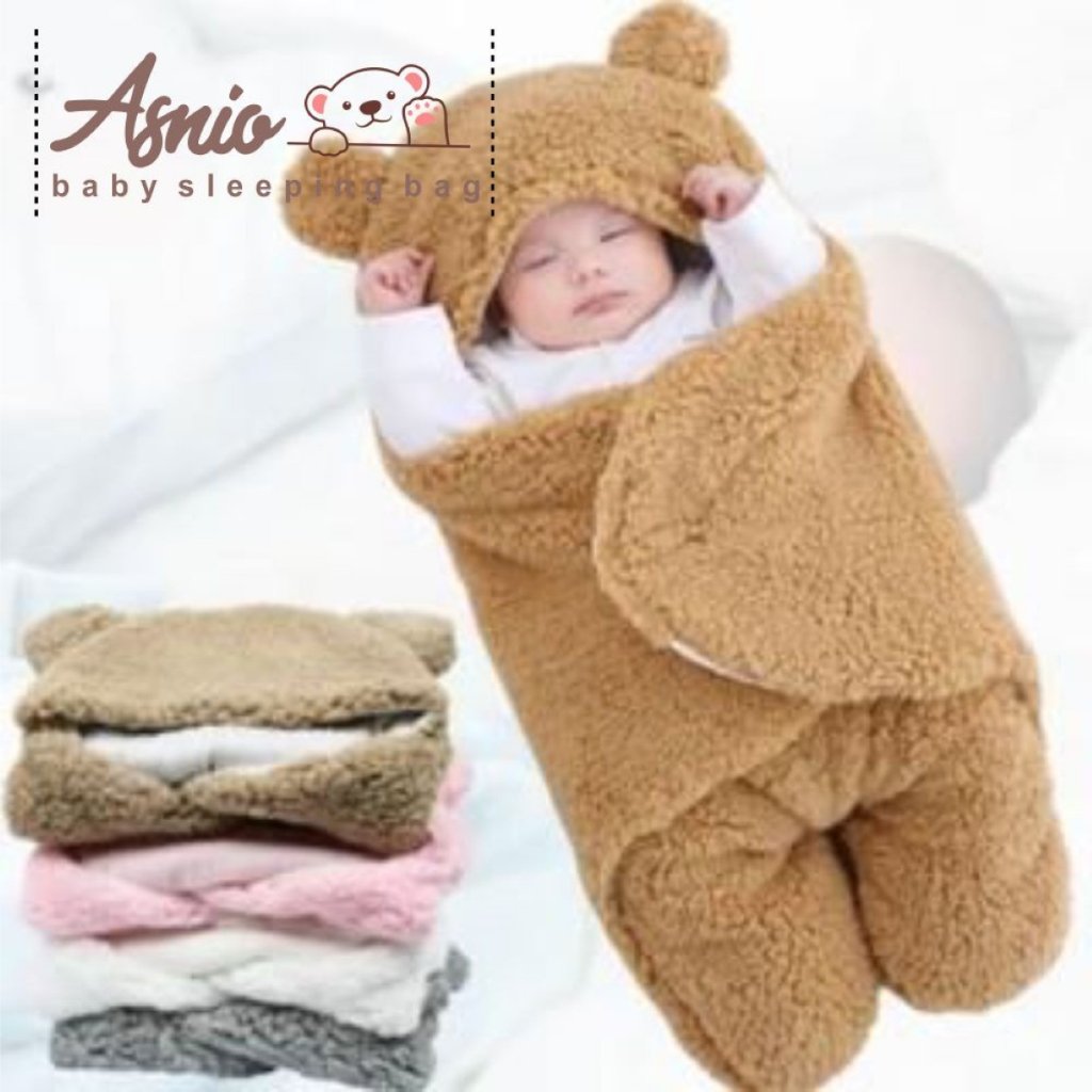 DGT Selimut Bayi Bedong bayi bulu Blanket bayi Perlengkapan bayi baru lahir Mantel bayi
