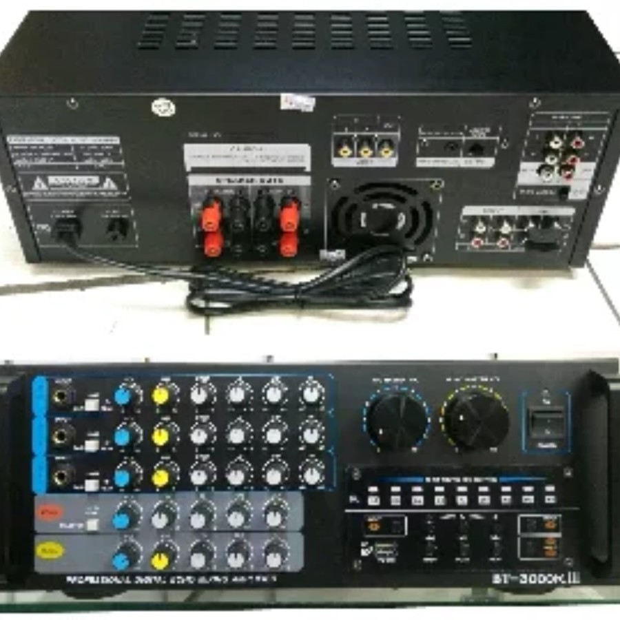 karaoke amplifier key control USB 3 mic input Wisdom BT3000 K/ BT3000K / BT3000 K