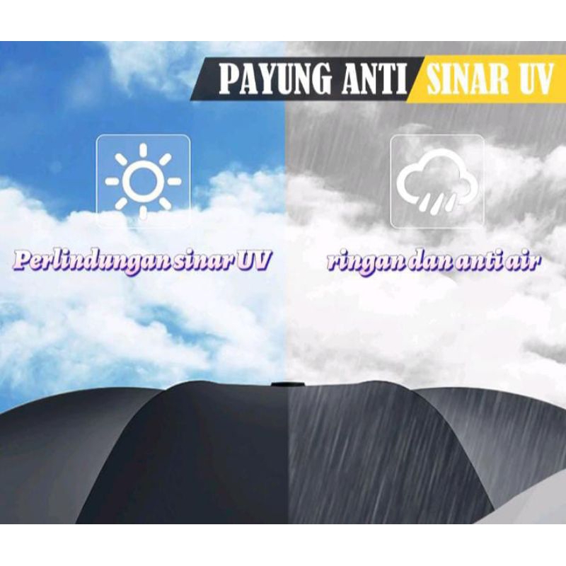 payung anti UV / payung hujan lipat / payung lipat / payung kokoh tahan angin