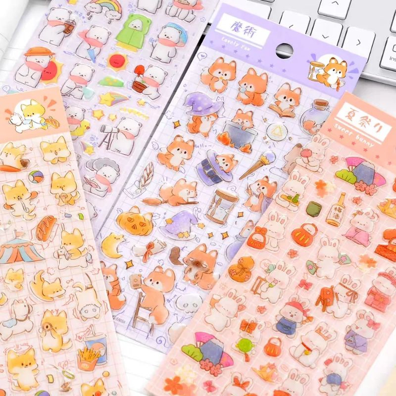 

STICKER LOVELY ANIMALS GLITTER