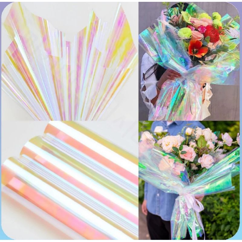 

Hologram Transparan Cellophane Plastik buket