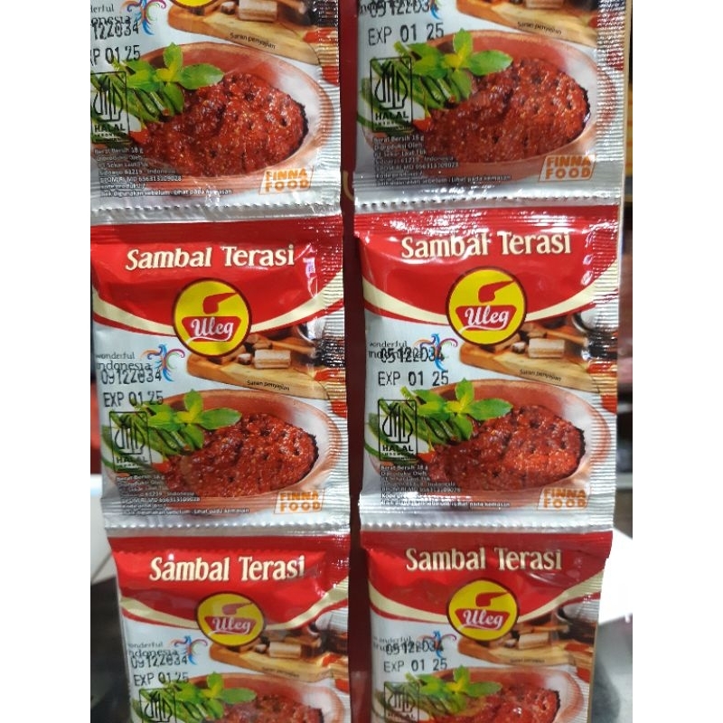 

Sambel terasi uleg FINNA renceng isi 10