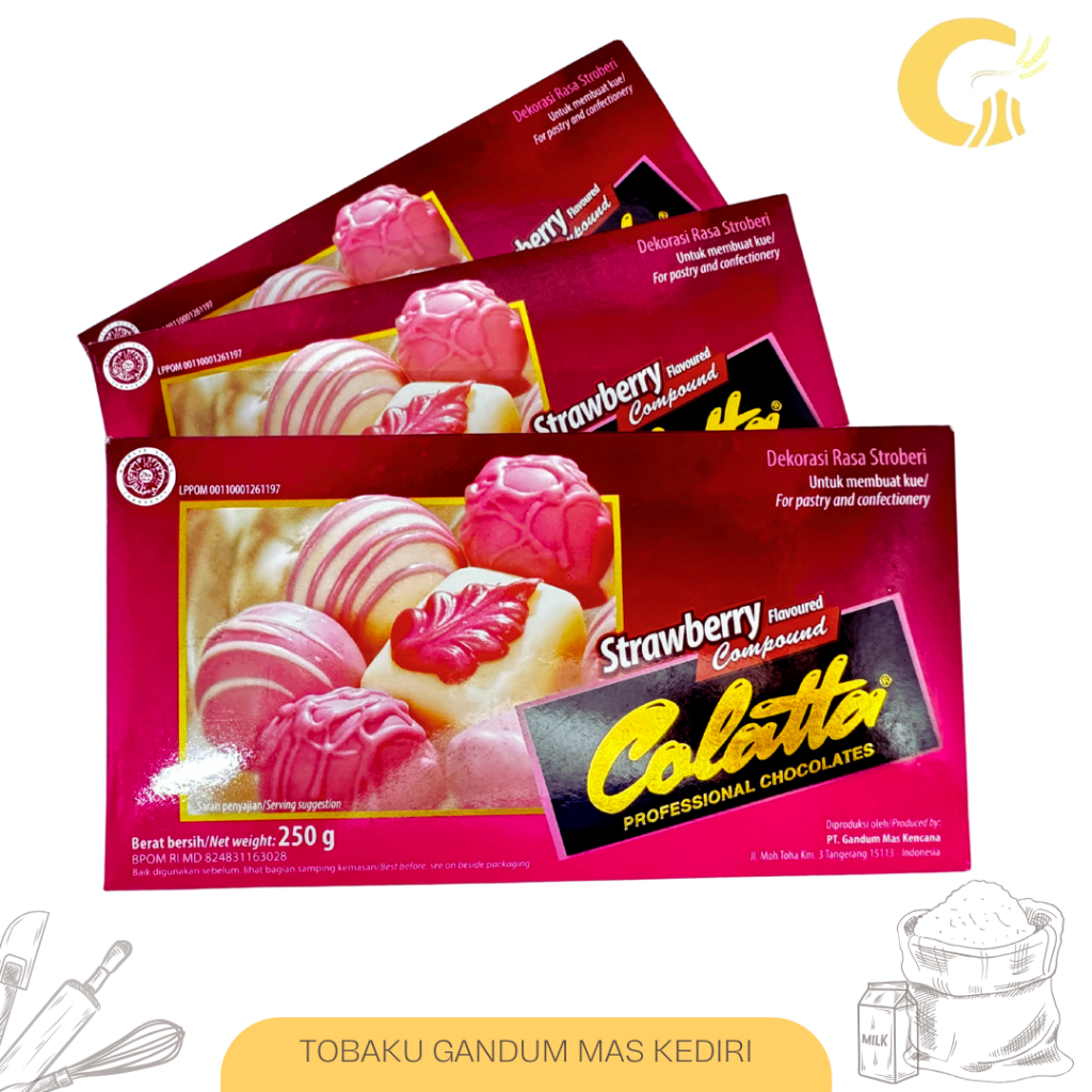 

Colatta STRAWBERRY Coklat Batang / Coklat Compound 250gr