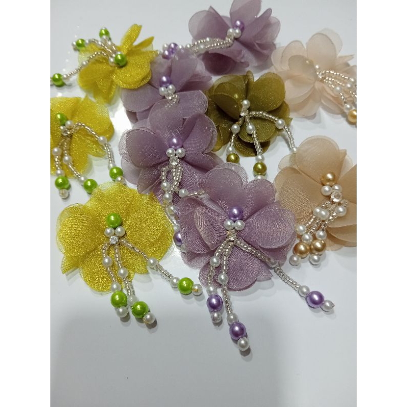 BUNGA 3D SATUAN/BUNGA SELENDANG/BUNGA PAYET KEBAYA