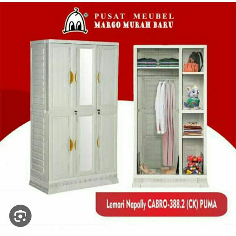 Lemari  Plastik Cabro 388 Dkc Napolly