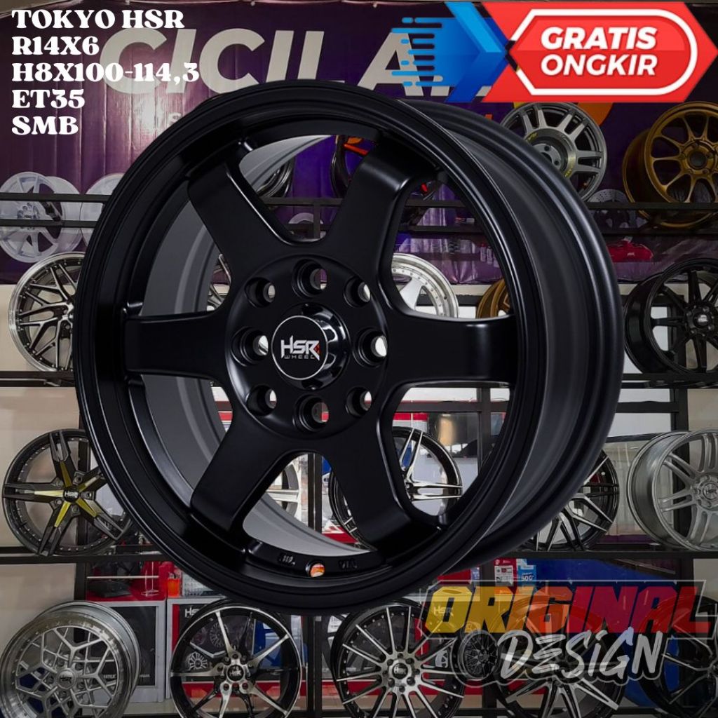 Velg Mobil Ring 14 HSR TOKYO R14 UNTUK AVANZA XENIA PANTHER CARRY COLT