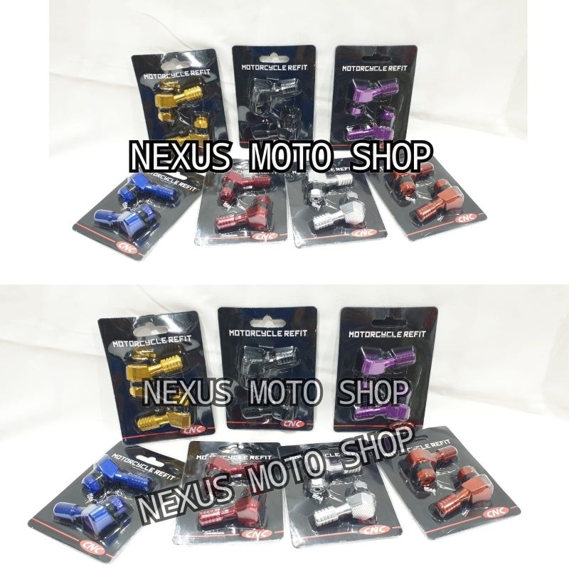pentil ban tubeless bengkok pentil tubles cnc mobil motor universal