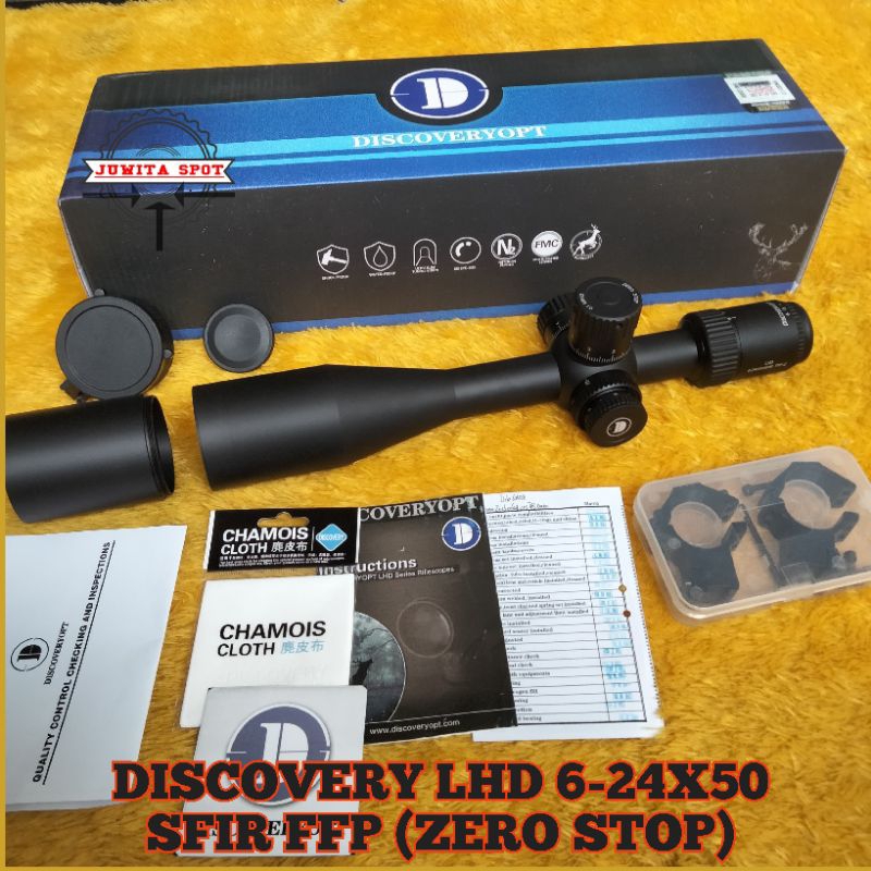 Telescope discovery LHD 6-24x50sfir ffp zero stop