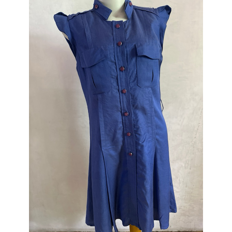 Dress Biru Elektrik