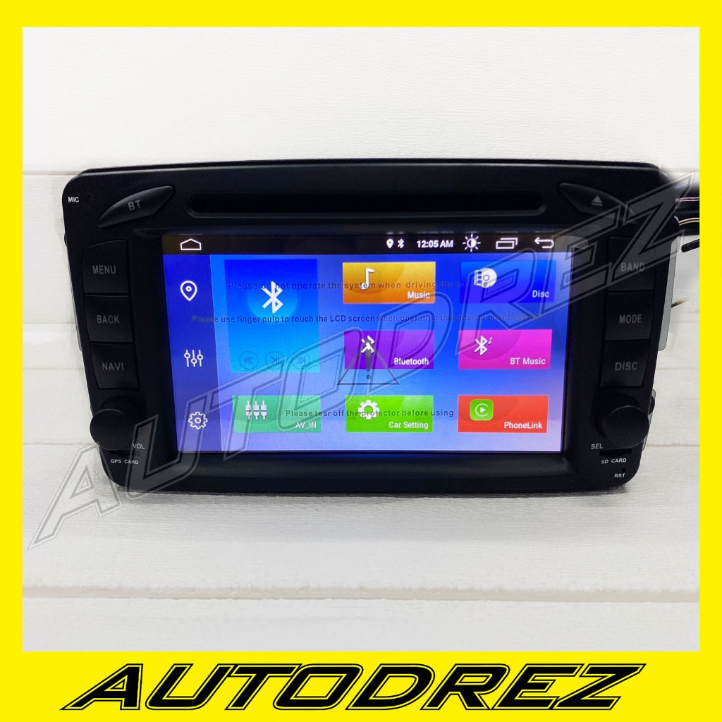 Head Unit HeadUnit Model Ori OEM Android Apple Mercy Mercedes C W203 2000 - 2003