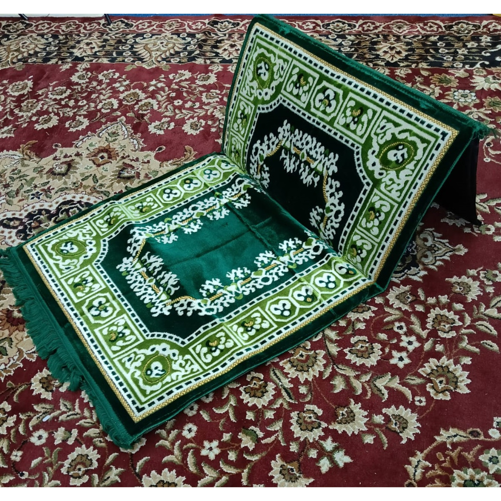 Sajadah Sandar Turkey motif / sajadah lipat / sajadah tebal lipat / sajadah busa lipat anti slip