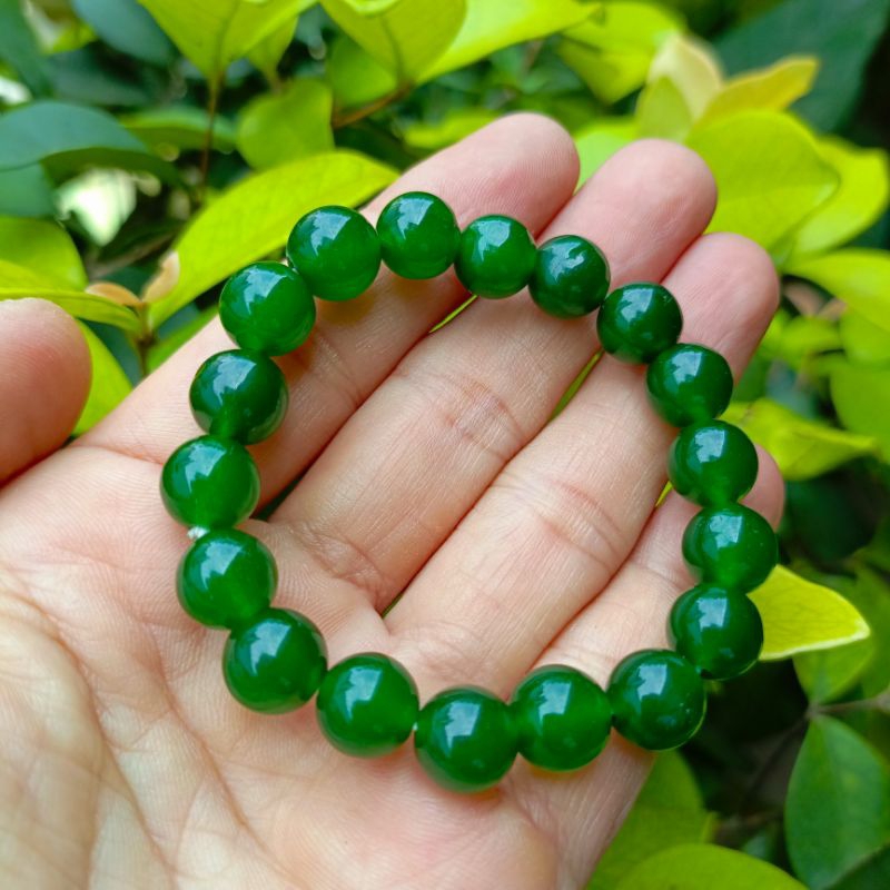 Gelang Batu GIOK Natural Asli (10mm)