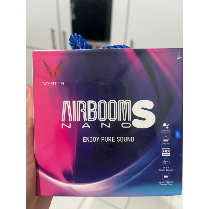 [ex doorprize] NEW VYATTA Airboom Nano S TWS Bluetooth Headset - black