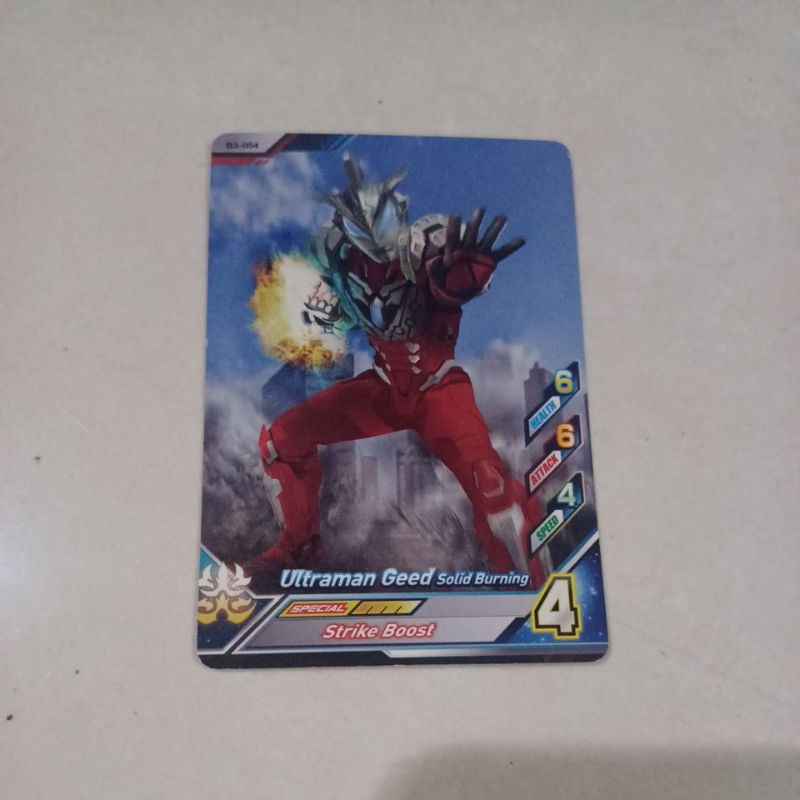 Kartu Ultraman Fusion Fight ( Ultraman Geed Solid Burning )