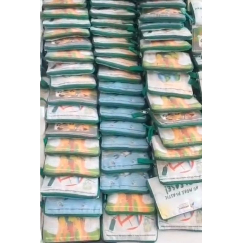 souvenir foldable bag tas blacu lipat custom