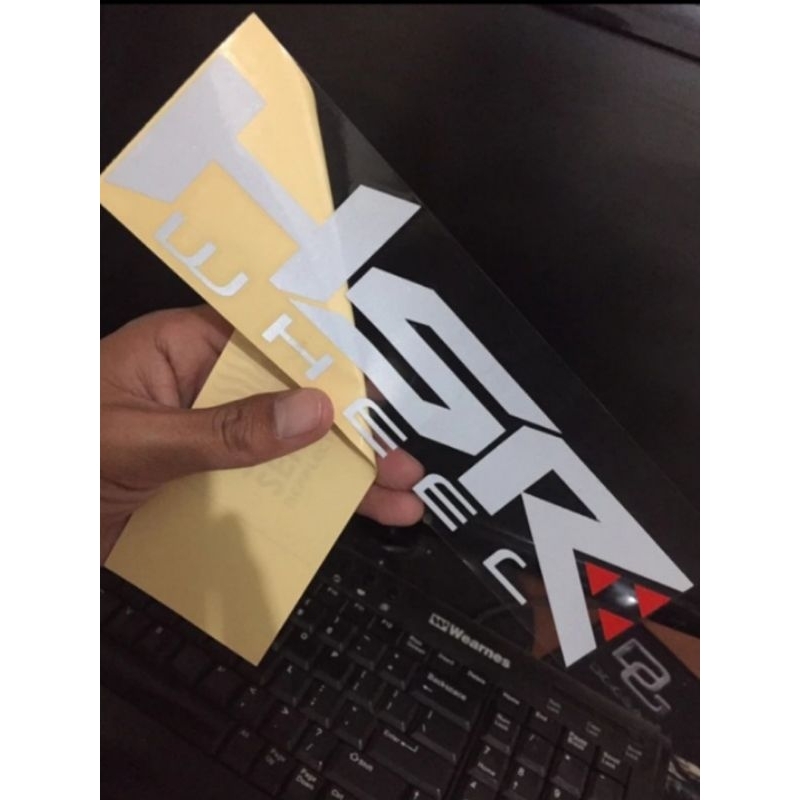 stiker HSR WHEEL stiker kaca mobil keren stiker cutting keren