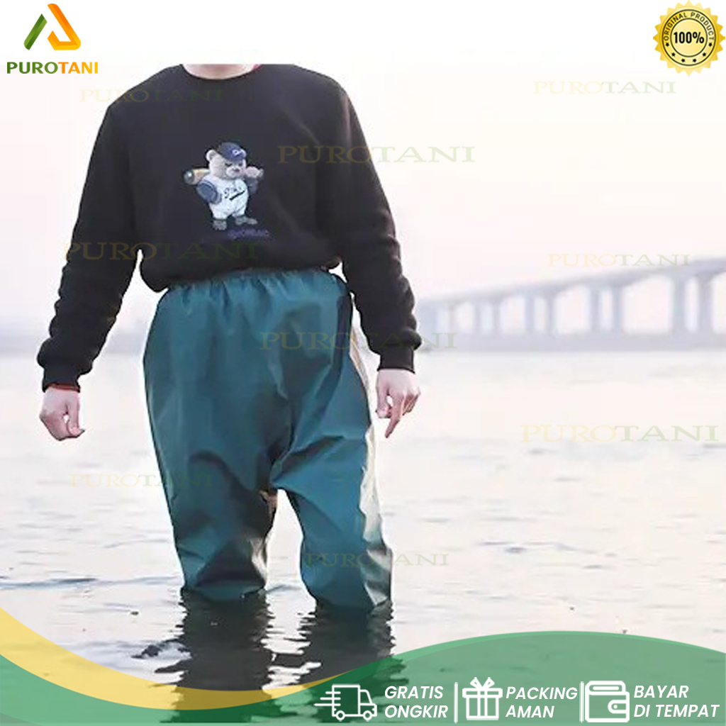 Sepatu Panjang Model Celana Karet Lentur Kebun Mancing Laut Tinggi 110cm Boots Boot But Karet Pria W