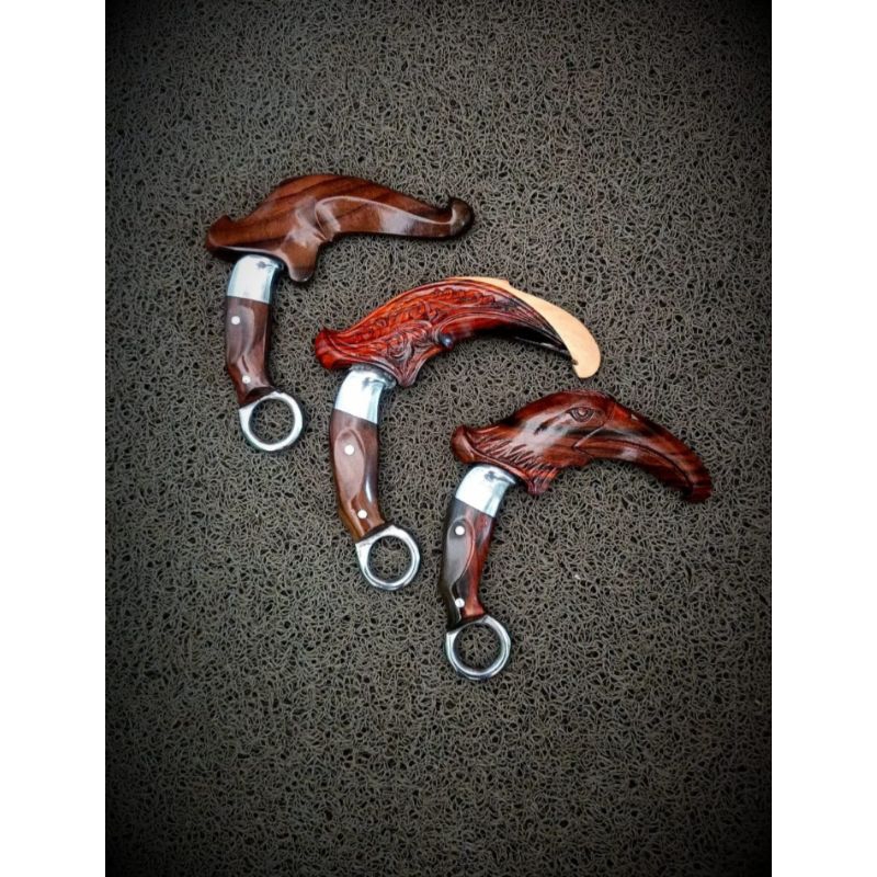 karambit pamor 3macam sarung balik mipih