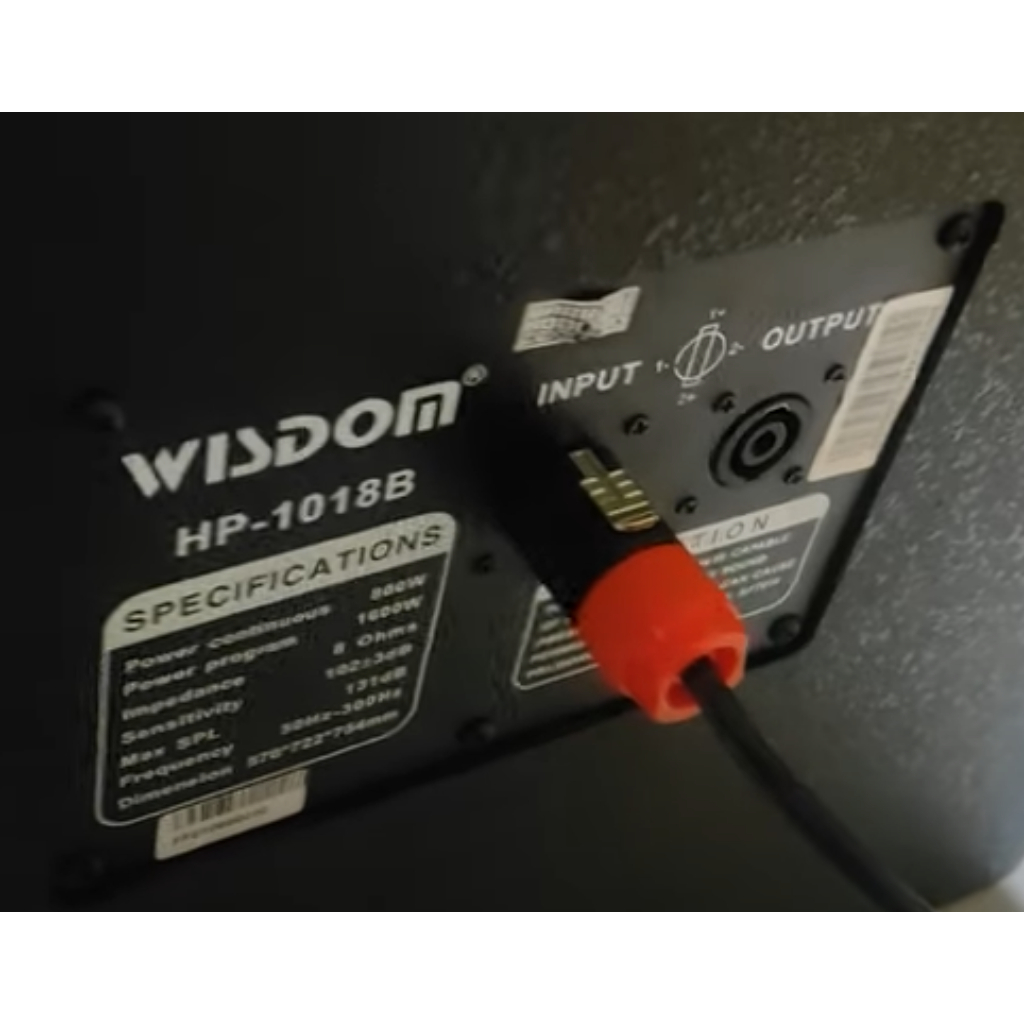 (JUAL 1 BUAH) Speaker 18 Inch Wisdom HP-1018 B / HP 1018B / HP1018B / HP1018 B TURBO