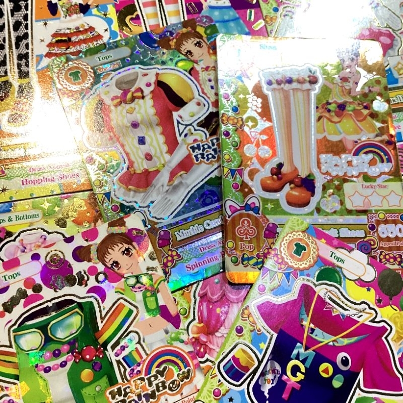 (UBAH KE JNE) Aikatsu Cards/Kartu Pop Type Premium/Rare/Normal/PR Happy Rainbow & Magical Toy