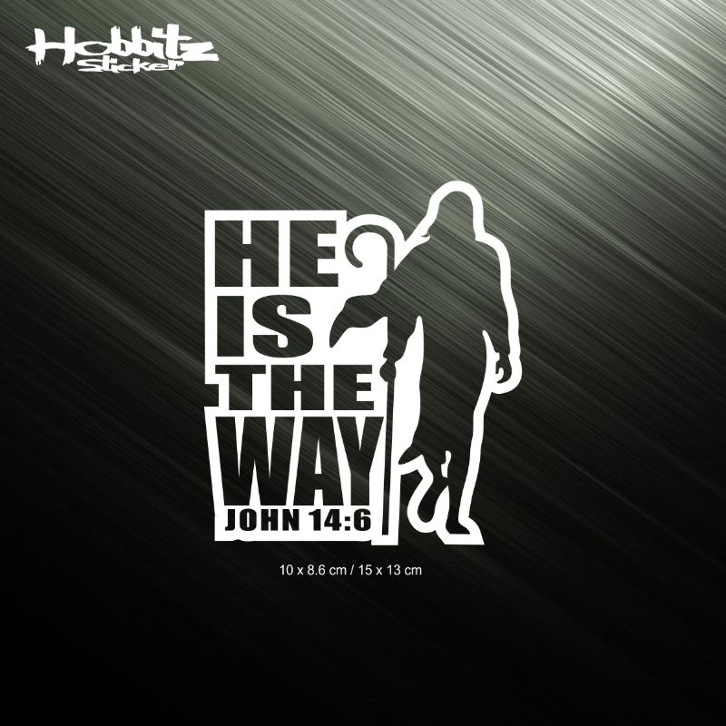 

CUTTING STICKER ROHANI KRISTEN HE ID THE WAY STIKER MEMANTULKAN CAHAYA