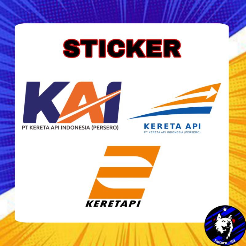 

(BEST QUALITY) STICKER STIKER PT KAI KERETA API INDONESIA